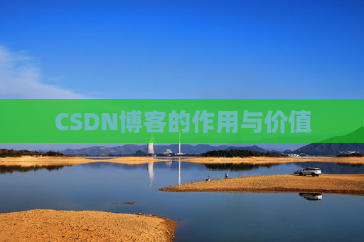 CSDN博客的作用与价值